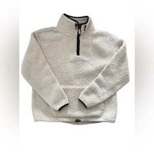 PINK Victoria's Secret Off-White Sherpa Hoodie